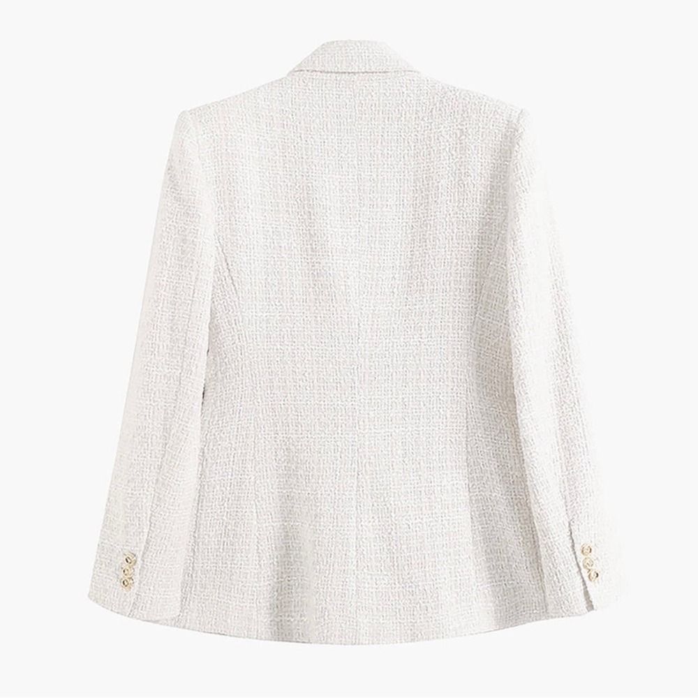Commense Old Money Aesthetics Tweed Blazer XS NWT - Picture 2 of 9